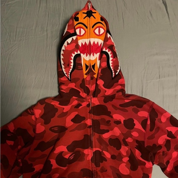 BAPE Tiger shark full zip hoodie - Picture 5 of 6